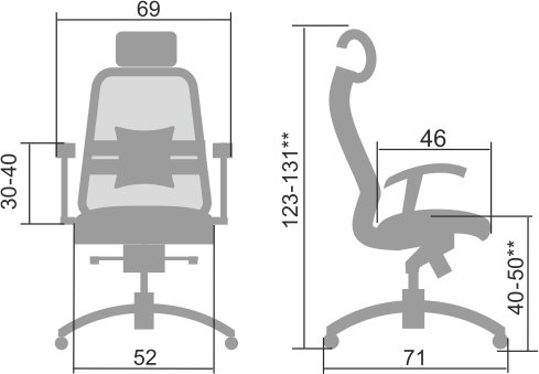 Эргономичное кресло Samurai S-3.04 c 3D подголовником - вид 5