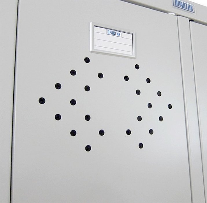Металлический шкаф для одежды Практик LS 001 приставная секция - вид 2
